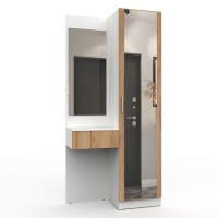 Набор мебели для прихожей "Марсель-104" МР 01-104 В2160 Ш1000 Г420 (ЛДСП Дуб крафт золотой)